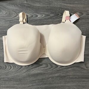 NWT Cacique Bra 46F Blush Lightly Lined Full Coverage Underwire Lane Bryant 1